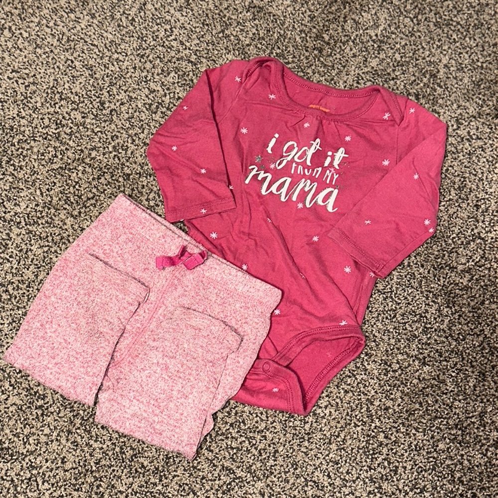 6month onesie outfit ; “I got it from my momma”